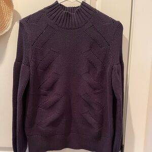 Ann Taylor Navy Knit Top